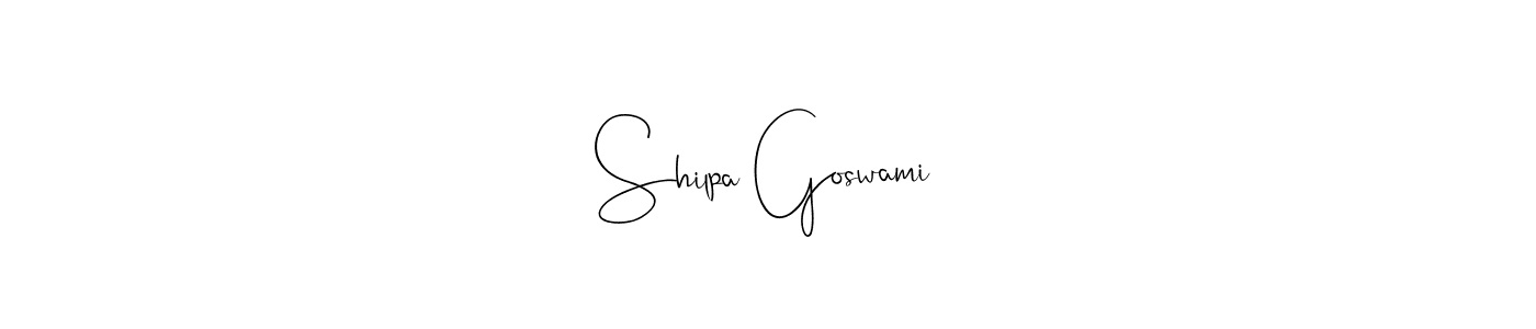 Use a signature maker to create a handwritten signature online. With this signature software, you can design (Andilay-7BmLP) your own signature for name Shilpa Goswami. Shilpa Goswami signature style 4 images and pictures png