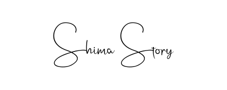 A sleek calligraphic signature for name Shima Story utilizing Andilay-7BmLP styling. Great for adding personal signatures to photos and art. Shima Story signature style 4 images and pictures png
