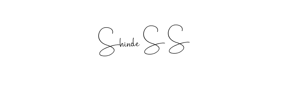Also we have Shinde S S name is the best signature style. Create professional handwritten signature collection using Andilay-7BmLP autograph style. Shinde S S signature style 4 images and pictures png