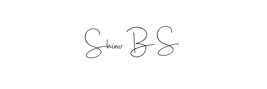 Also You can easily find your signature by using the search form. We will create Shinu B S name handwritten signature images for you free of cost using Andilay-7BmLP sign style. Shinu B S signature style 4 images and pictures png