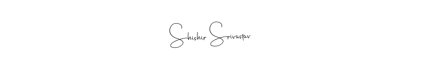 How to make Shishir Srivastav signature? Andilay-7BmLP is a professional autograph style. Create handwritten signature for Shishir Srivastav name. Shishir Srivastav signature style 4 images and pictures png