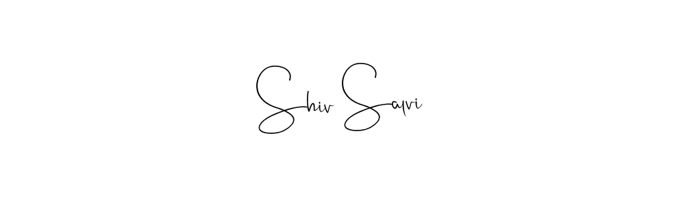 Design your own signature with our free online signature maker. With this signature software, you can create a handwritten (Andilay-7BmLP) signature for name Shiv Salvi. Shiv Salvi signature style 4 images and pictures png