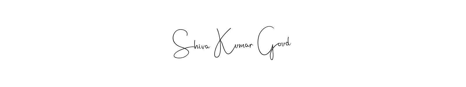 How to make Shiva Kumar Goud name signature. Use Andilay-7BmLP style for creating short signs online. This is the latest handwritten sign. Shiva Kumar Goud signature style 4 images and pictures png