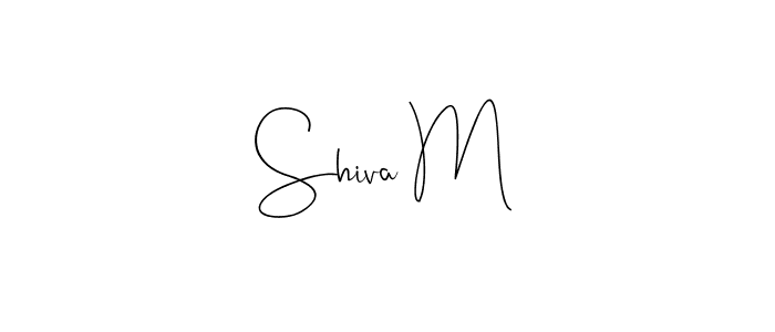 Design your own signature with our free online signature maker. With this signature software, you can create a handwritten (Andilay-7BmLP) signature for name Shiva M. Shiva M signature style 4 images and pictures png