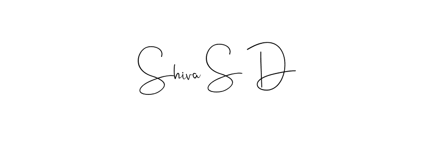 How to make Shiva S D signature? Andilay-7BmLP is a professional autograph style. Create handwritten signature for Shiva S D name. Shiva S D signature style 4 images and pictures png