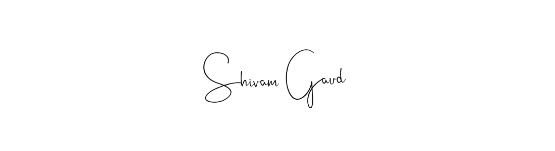 Make a beautiful signature design for name Shivam Gaud. With this signature (Andilay-7BmLP) style, you can create a handwritten signature for free. Shivam Gaud signature style 4 images and pictures png