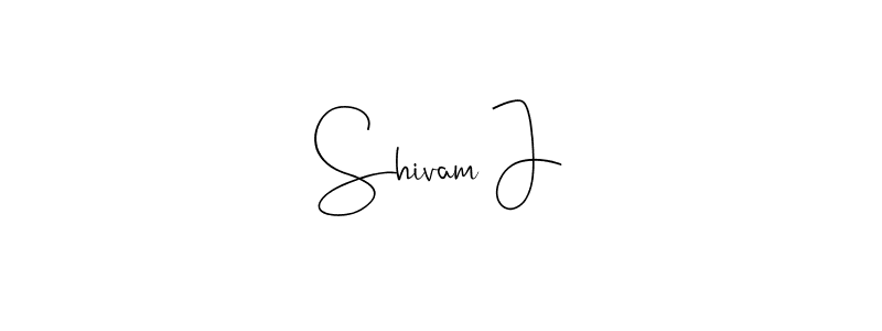 How to make Shivam J signature? Andilay-7BmLP is a professional autograph style. Create handwritten signature for Shivam J name. Shivam J signature style 4 images and pictures png