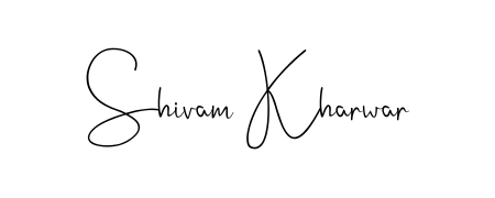 Looking for an artistic signature for Shivam Kharwar? The Andilay-7BmLP calligraphy style gives a sophisticated flow suitable for business cards and emails. Shivam Kharwar signature style 4 images and pictures png