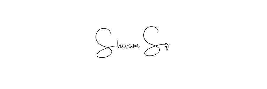 Make a beautiful signature design for name Shivam Sg. With this signature (Andilay-7BmLP) style, you can create a handwritten signature for free. Shivam Sg signature style 4 images and pictures png