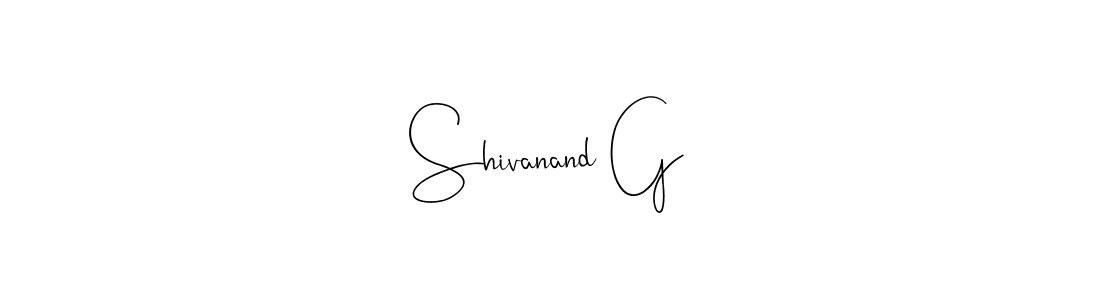 How to make Shivanand G signature? Andilay-7BmLP is a professional autograph style. Create handwritten signature for Shivanand G name. Shivanand G signature style 4 images and pictures png