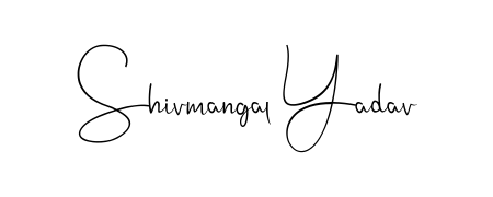 A timeless handwritten aesthetic for Shivmangal Yadav. The Andilay-7BmLP font gives your signature a handcrafted feel with natural curves. Shivmangal Yadav signature style 4 images and pictures png