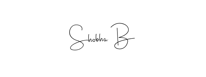 How to Draw Shobha B signature style? Andilay-7BmLP is a latest design signature styles for name Shobha B. Shobha B signature style 4 images and pictures png
