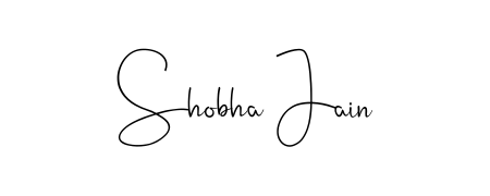The best way (Andilay-7BmLP) to make a short signature is to pick only two or three words in your name. For converting this name Shobha Jain. Shobha Jain signature style 4 images and pictures png