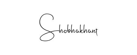 A modern signature idea for name Shobhakhant using Andilay-7BmLP font. Clean strokes and elegant curves make it stand out instantly. Shobhakhant signature style 4 images and pictures png