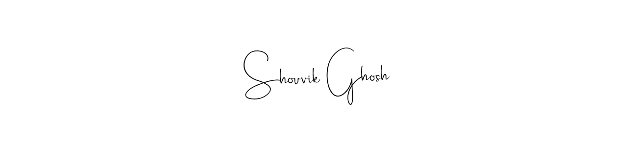 Create a beautiful signature design for name Shouvik Ghosh. With this signature (Andilay-7BmLP) fonts, you can make a handwritten signature for free. Shouvik Ghosh signature style 4 images and pictures png