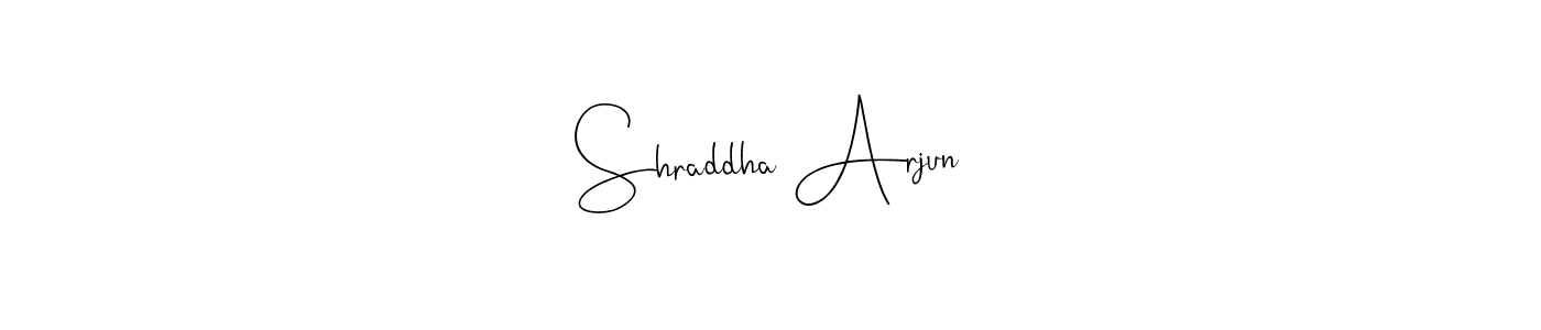 Use a signature maker to create a handwritten signature online. With this signature software, you can design (Andilay-7BmLP) your own signature for name Shraddha Arjun. Shraddha Arjun signature style 4 images and pictures png