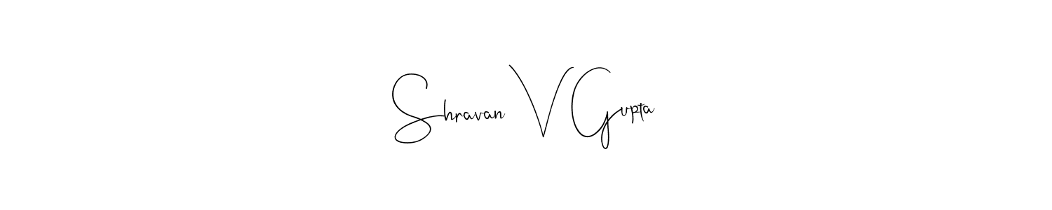 You can use this online signature creator to create a handwritten signature for the name Shravan V Gupta. This is the best online autograph maker. Shravan V Gupta signature style 4 images and pictures png