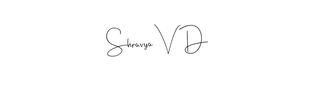 This is the best signature style for the Shravya V D name. Also you like these signature font (Andilay-7BmLP). Mix name signature. Shravya V D signature style 4 images and pictures png