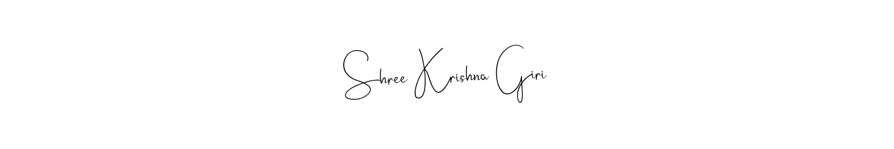 Shree Krishna Giri stylish signature style. Best Handwritten Sign (Andilay-7BmLP) for my name. Handwritten Signature Collection Ideas for my name Shree Krishna Giri. Shree Krishna Giri signature style 4 images and pictures png