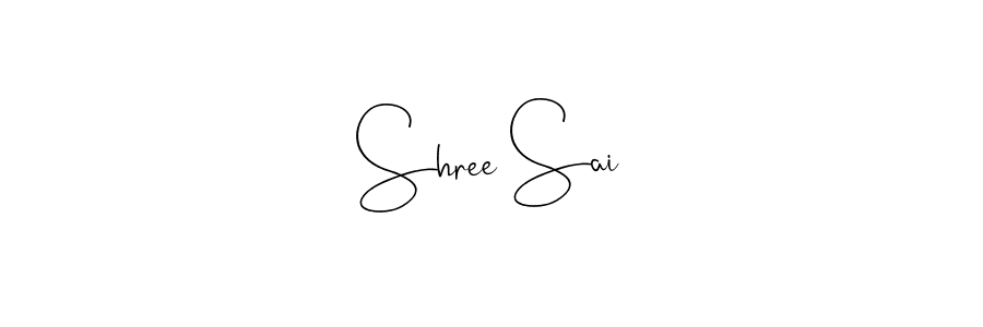 Create a beautiful signature design for name Shree Sai. With this signature (Andilay-7BmLP) fonts, you can make a handwritten signature for free. Shree Sai signature style 4 images and pictures png