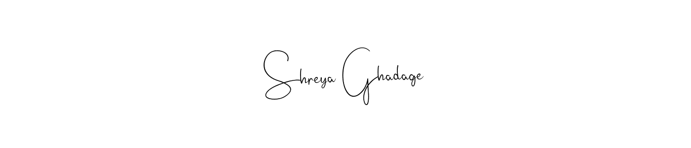 Similarly Andilay-7BmLP is the best handwritten signature design. Signature creator online .You can use it as an online autograph creator for name Shreya Ghadage. Shreya Ghadage signature style 4 images and pictures png