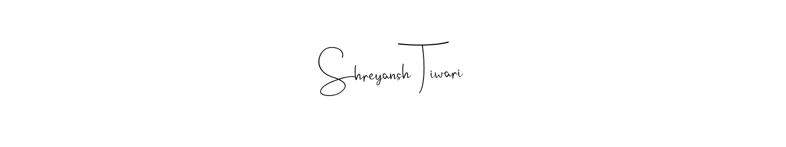 Use a signature maker to create a handwritten signature online. With this signature software, you can design (Andilay-7BmLP) your own signature for name Shreyansh Tiwari. Shreyansh Tiwari signature style 4 images and pictures png