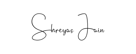 Give your name Shreyas Jain an exquisite flair with the Andilay-7BmLP script font. Ideal for contracts, resumes, and formal letterheads. Shreyas Jain signature style 4 images and pictures png