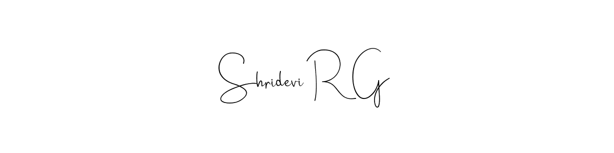 It looks lik you need a new signature style for name Shridevi R G. Design unique handwritten (Andilay-7BmLP) signature with our free signature maker in just a few clicks. Shridevi R G signature style 4 images and pictures png