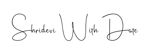 A dynamic signature style for Shridevi With Date using Andilay-7BmLP script. Designed to look authentic, handwritten, and professional. Shridevi With Date signature style 4 images and pictures png