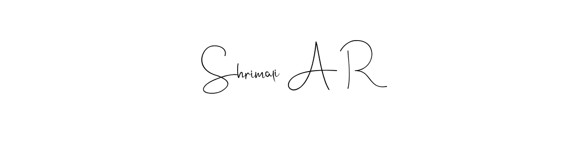 How to Draw Shrimali A R signature style? Andilay-7BmLP is a latest design signature styles for name Shrimali A R. Shrimali A R signature style 4 images and pictures png