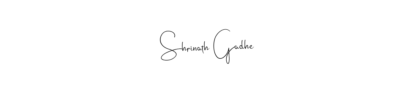 How to make Shrinath Gadhe signature? Andilay-7BmLP is a professional autograph style. Create handwritten signature for Shrinath Gadhe name. Shrinath Gadhe signature style 4 images and pictures png