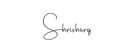 Practice writing Shrisharg with the flow of Andilay-7BmLP lettering. A fantastic source of inspiration for developing your personal signature style. Shrisharg signature style 4 images and pictures png