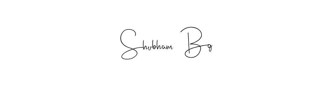 Use a signature maker to create a handwritten signature online. With this signature software, you can design (Andilay-7BmLP) your own signature for name Shubham  Bg. Shubham  Bg signature style 4 images and pictures png