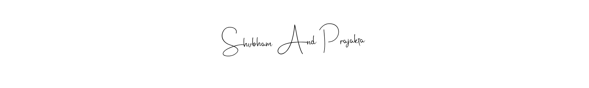 Make a beautiful signature design for name Shubham And Prajakta. With this signature (Andilay-7BmLP) style, you can create a handwritten signature for free. Shubham And Prajakta signature style 4 images and pictures png
