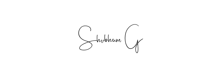 if you are searching for the best signature style for your name Shubham G. so please give up your signature search. here we have designed multiple signature styles  using Andilay-7BmLP. Shubham G signature style 4 images and pictures png