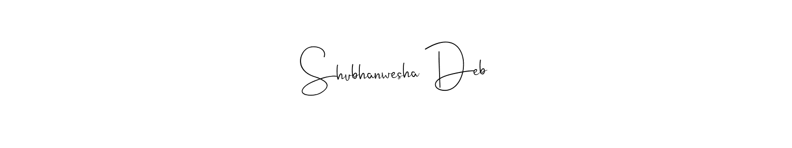 Make a beautiful signature design for name Shubhanwesha Deb. With this signature (Andilay-7BmLP) style, you can create a handwritten signature for free. Shubhanwesha Deb signature style 4 images and pictures png