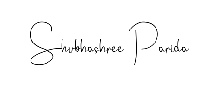A sleek calligraphic signature for name Shubhashree Parida utilizing Andilay-7BmLP styling. Great for adding personal signatures to photos and art. Shubhashree Parida signature style 4 images and pictures png