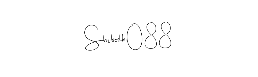 How to make Shubodh088 name signature. Use Andilay-7BmLP style for creating short signs online. This is the latest handwritten sign. Shubodh088 signature style 4 images and pictures png
