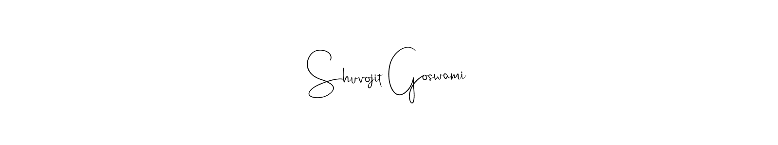 Andilay-7BmLP is a professional signature style that is perfect for those who want to add a touch of class to their signature. It is also a great choice for those who want to make their signature more unique. Get Shuvojit Goswami name to fancy signature for free. Shuvojit Goswami signature style 4 images and pictures png