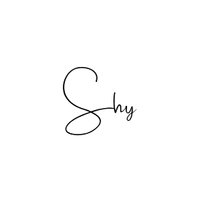 Also You can easily find your signature by using the search form. We will create Shy name handwritten signature images for you free of cost using Andilay-7BmLP sign style. Shy signature style 4 images and pictures png