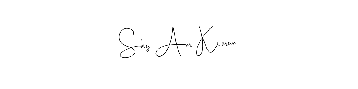 You should practise on your own different ways (Andilay-7BmLP) to write your name (Shy Am Kumar) in signature. don't let someone else do it for you. Shy Am Kumar signature style 4 images and pictures png