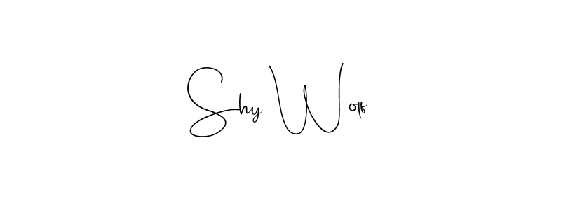 You should practise on your own different ways (Andilay-7BmLP) to write your name (Shy Wolf) in signature. don't let someone else do it for you. Shy Wolf signature style 4 images and pictures png