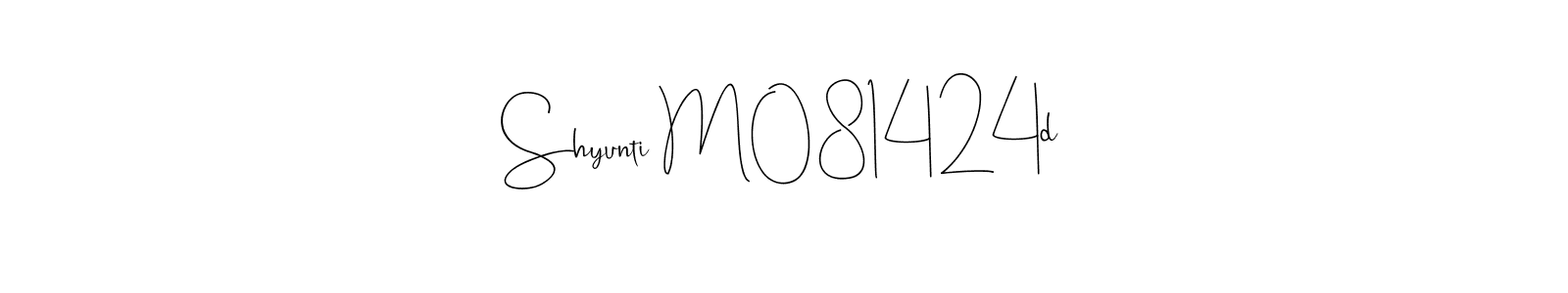 Use a signature maker to create a handwritten signature online. With this signature software, you can design (Andilay-7BmLP) your own signature for name Shyunti M081424d. Shyunti M081424d signature style 4 images and pictures png