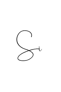 Also You can easily find your signature by using the search form. We will create Si name handwritten signature images for you free of cost using Andilay-7BmLP sign style. Si signature style 4 images and pictures png