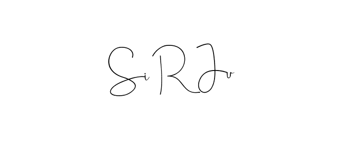 You should practise on your own different ways (Andilay-7BmLP) to write your name (Si R Ju) in signature. don't let someone else do it for you. Si R Ju signature style 4 images and pictures png