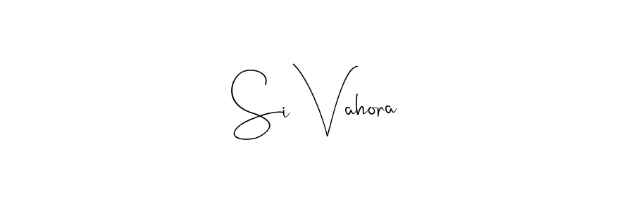 The best way (Andilay-7BmLP) to make a short signature is to pick only two or three words in your name. The name Si Vahora include a total of six letters. For converting this name. Si Vahora signature style 4 images and pictures png