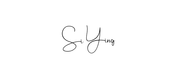 if you are searching for the best signature style for your name Si Ying. so please give up your signature search. here we have designed multiple signature styles  using Andilay-7BmLP. Si Ying signature style 4 images and pictures png