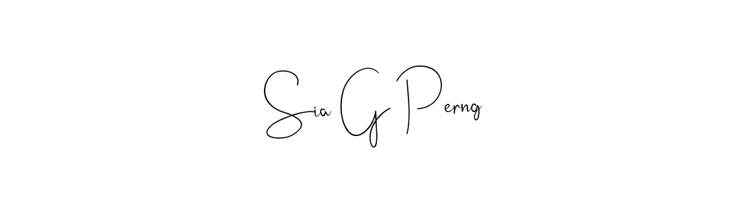 The best way (Andilay-7BmLP) to make a short signature is to pick only two or three words in your name. The name Sia G Perng include a total of six letters. For converting this name. Sia G Perng signature style 4 images and pictures png