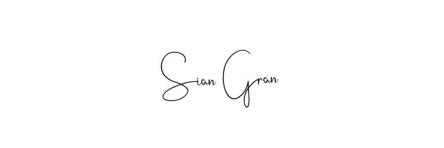 Use a signature maker to create a handwritten signature online. With this signature software, you can design (Andilay-7BmLP) your own signature for name Sian Gran. Sian Gran signature style 4 images and pictures png