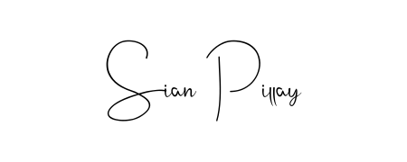 Create an unforgettable impression when signing with Sian Pillay name styled in Andilay-7BmLP typography. 100% free online generator. Sian Pillay signature style 4 images and pictures png